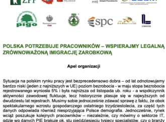 Przedsiębiorcy apelują o wsparcie dla legalnej i zrównoważonej imigracji zarobkowej w Polsce!